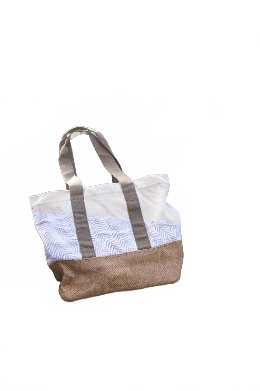 NEW IMSY women's point judith tote in beige fern